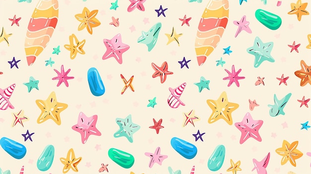 fondo de patrón sin costuras de verano