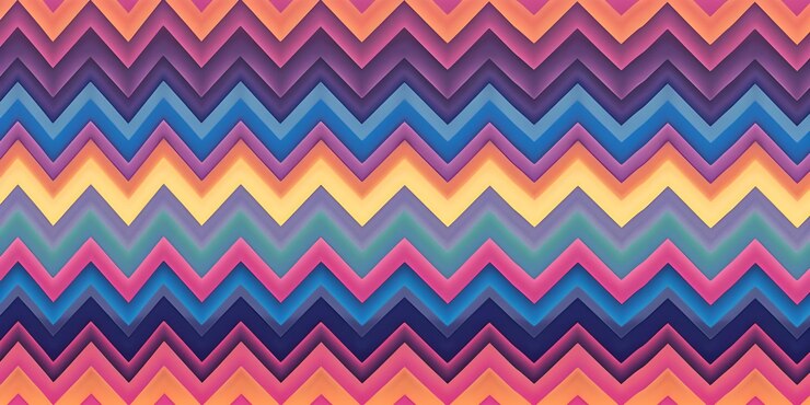 Foto fondo de patrón sin costuras en zigzag generado por ai
