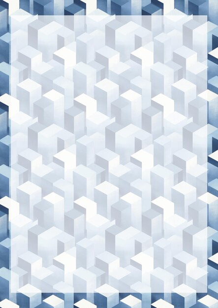Fondo del patrón del cubo isométrico