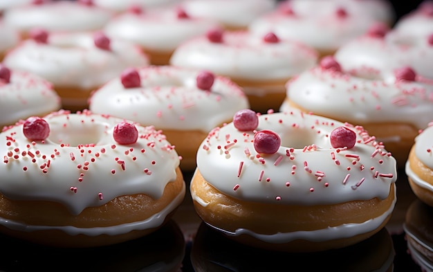 Fondo con patrón de donuts