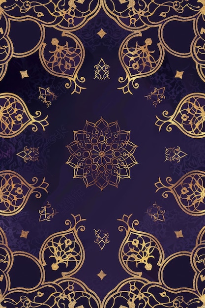 Fondo del patrón de estilo de la mezquita árabe islámica