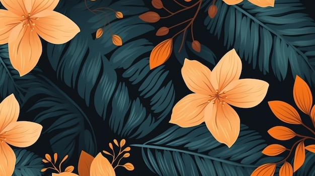 fondo de patrón floral moderno