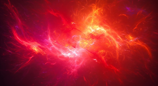 Fondo con patrón fractal rojo