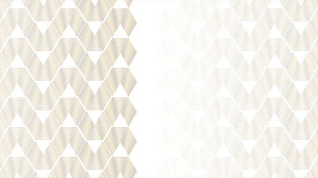 Fondo de patrón geométrico abstracto lineal dorado
