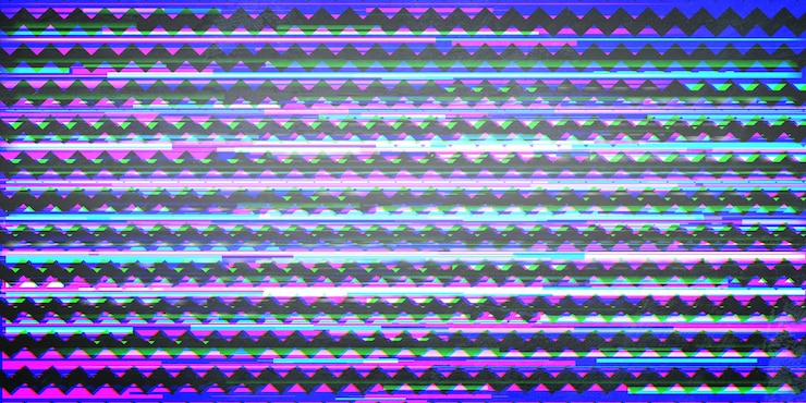 Foto fondo de patrón geométrico transparente con efecto glitch