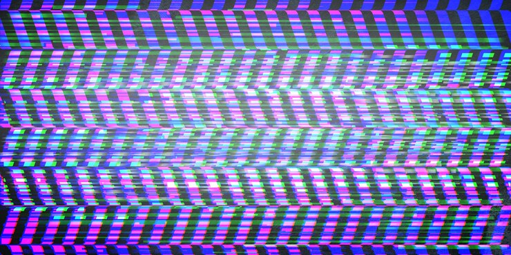 Foto fondo de patrón geométrico transparente con efecto glitch