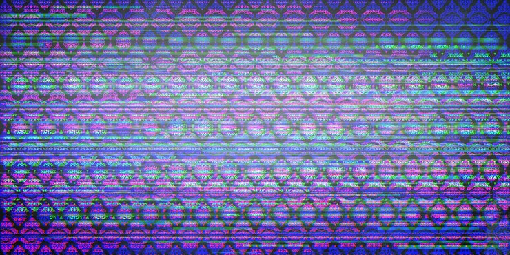 Foto fondo de patrón geométrico transparente con efecto glitch