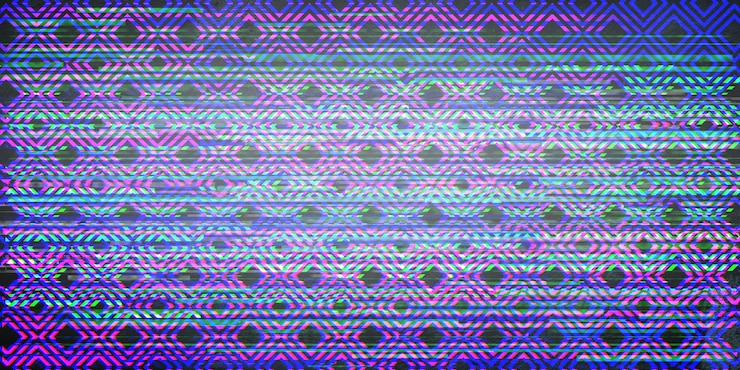Foto fondo de patrón geométrico transparente con efecto glitch
