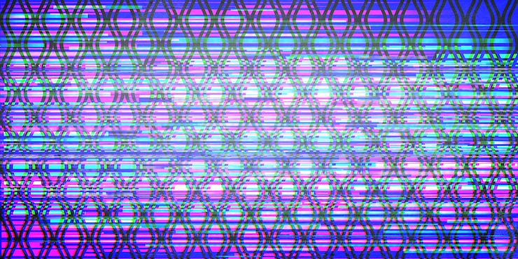 Foto fondo de patrón geométrico transparente con efecto glitch