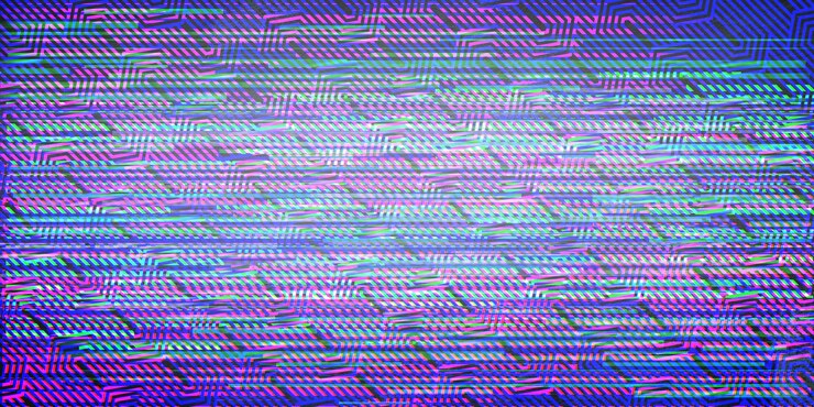 Foto fondo de patrón geométrico transparente con efecto glitch