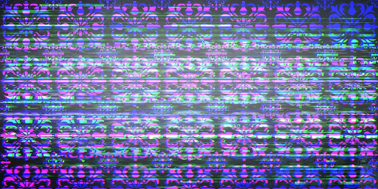 Foto fondo de patrón geométrico transparente con efecto glitch