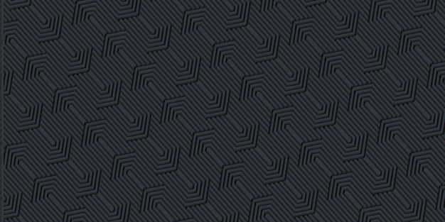 Fondo de patrón geométrico transparente negro y dorado