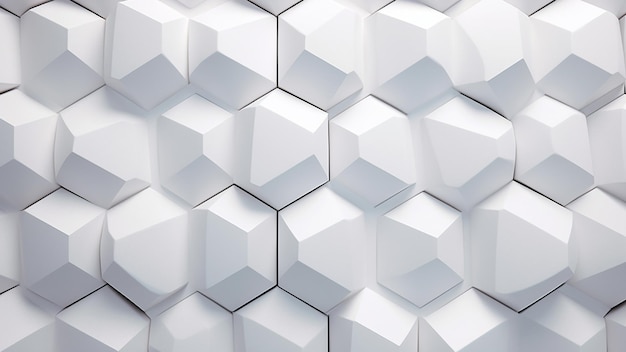 fondo de patrón hexagonal blanco AI generado realista 32K