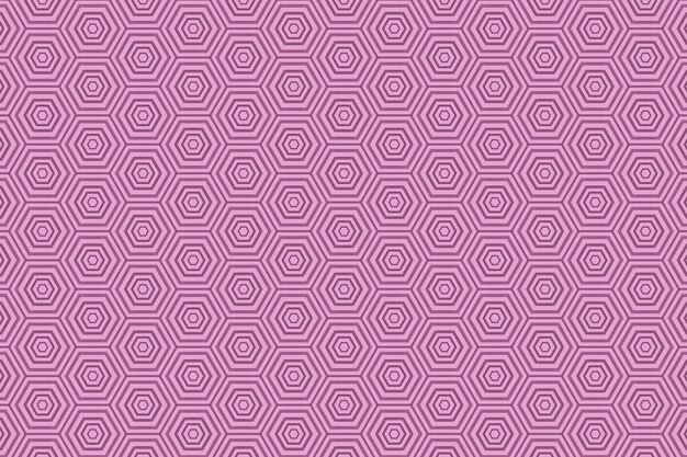 Un fondo de patrón hexagonal rosa y morado.