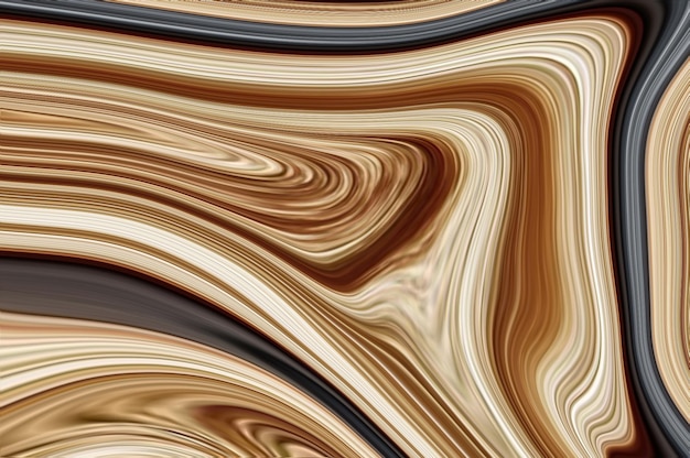 Un fondo con un patrón de líneas marrones y negras y líneas que parecen ondas.
