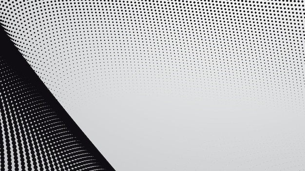 Fondo de patrón de medio tono negro y blanco para el estilo o la presentación de la tela