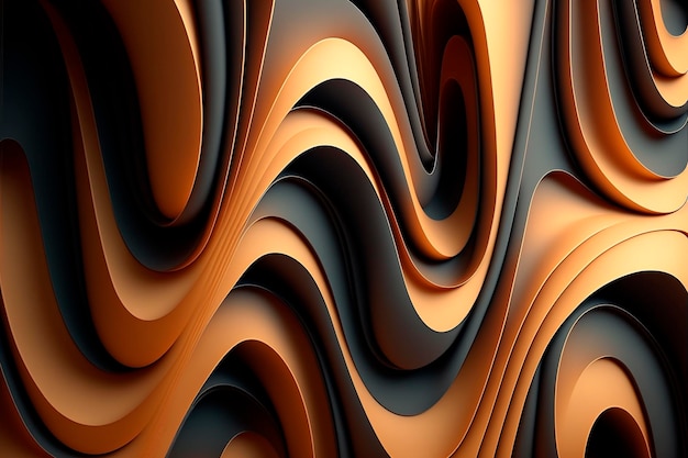 Fondo de patrón de onda abstracta 3D