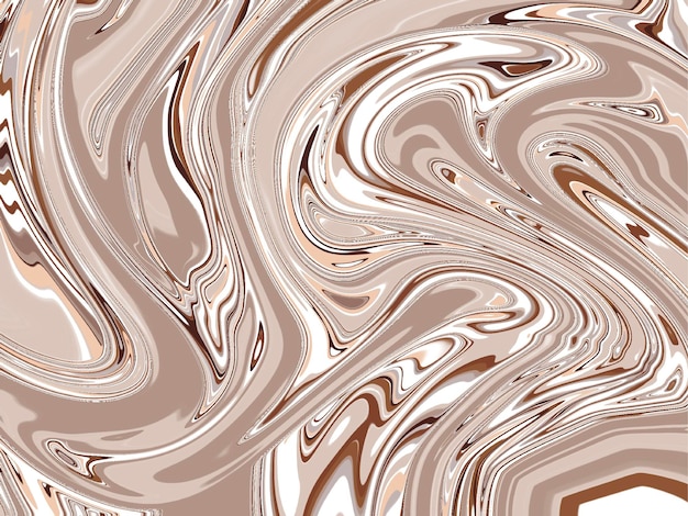 Fondo de patrón de onda de fluido marrón abstracto como una tarjeta de felicitación de chocolate o tela