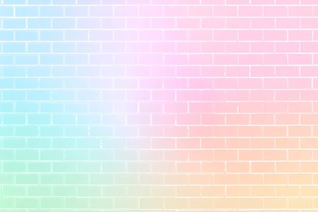 Fondo de patrón de pared de ladrillo de color unicornio