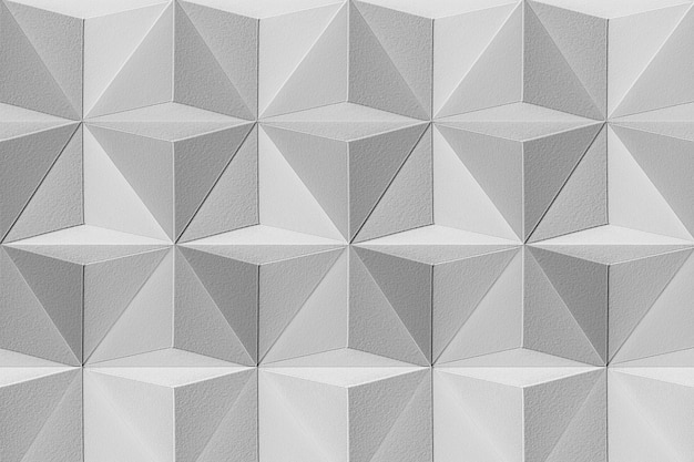 Fondo de patrón de tetraedro de artesanía de papel gris 3D