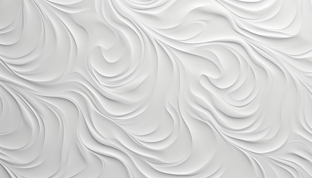 Fondo de patrón de textura de onda blanca monocromática minimalista y limpia con diseño sin costuras