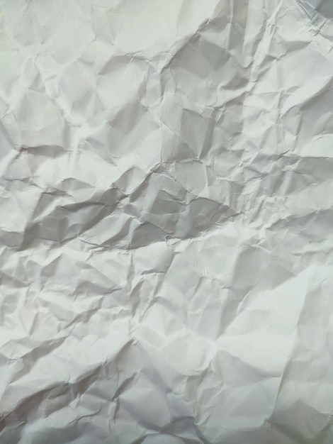 Fondo de patrón de textura de papel blanco arrugado