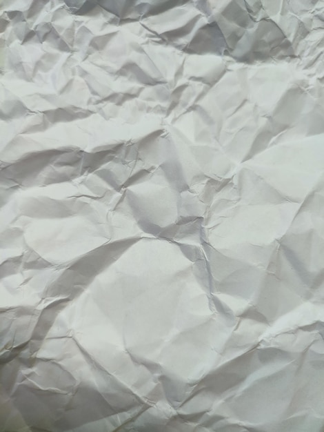 Fondo de patrón de textura de papel blanco arrugado