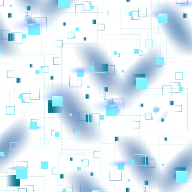 Fondo de patrón transparente geométrico png con tecnología digital