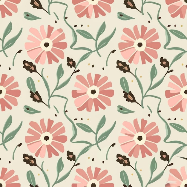 Fondo de patrones sin fisuras de flor