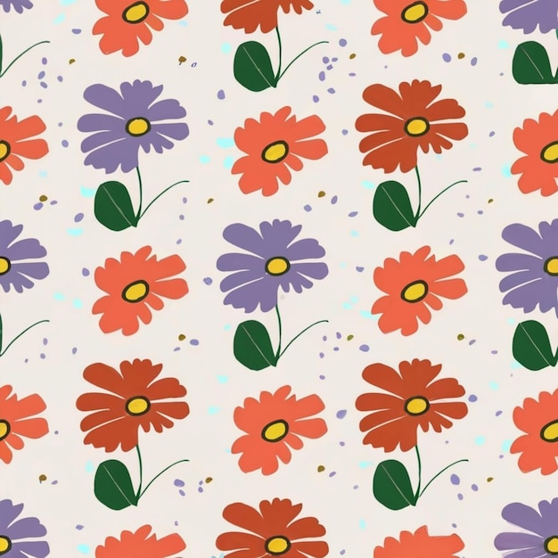 Fondo de patrones sin fisuras de flor