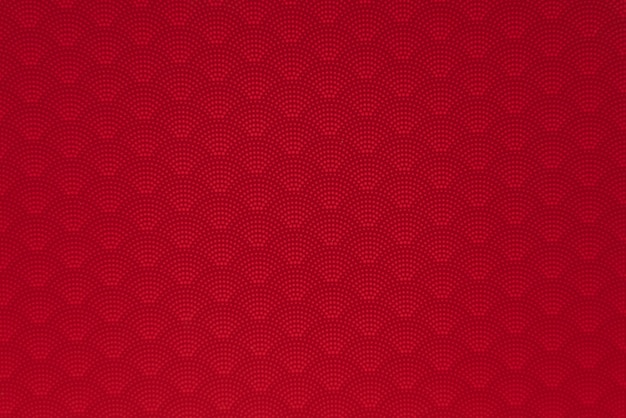 Fondo de patrones sin fisuras de onda punteada estilo japonés rojo