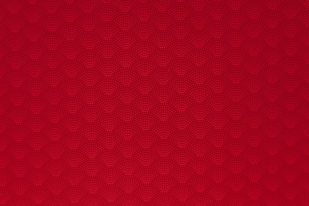 Fondo de patrones sin fisuras de onda punteada estilo japonés rojo