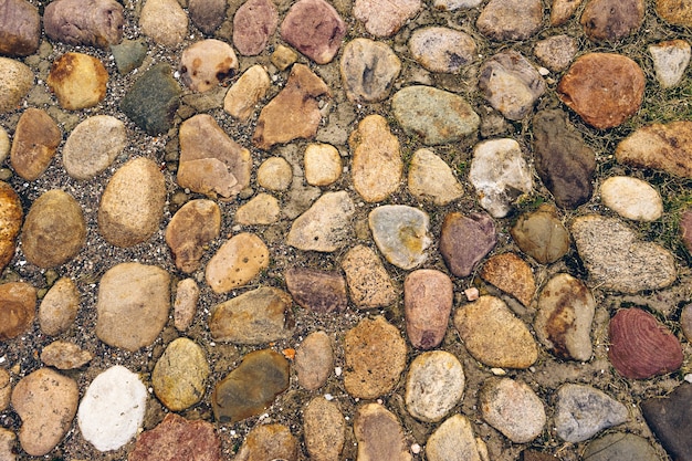 Fondo de pavimento de piedra en la ciudad vieja
