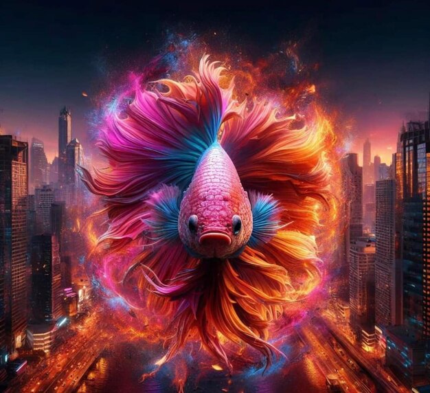 Fondo de los peces betta