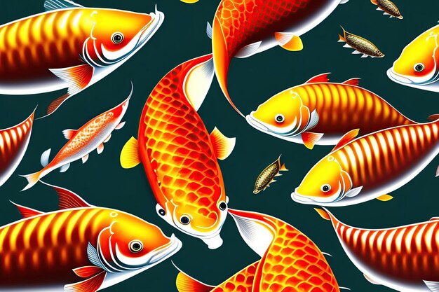 Fondo de peces koi