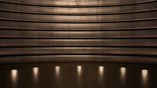 Fondo de pedestal de estudio elegante de lujo con estilo. Ilustración 3d, renderizado 3d.
