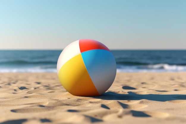 Fondo de pelota de playa Generar Ai