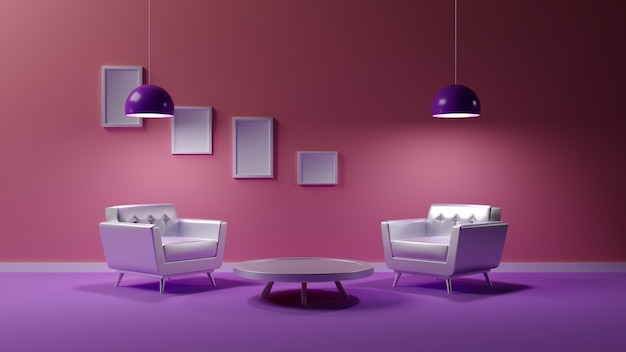 Fondo perfecto minimalista diseño de interiores arquitectónico colorido