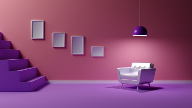 Fondo perfecto minimalista diseño de interiores arquitectónico colorido