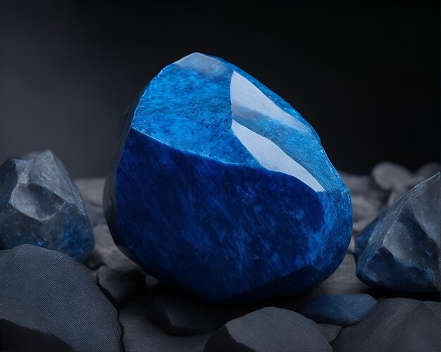 Fondo de piedra azul