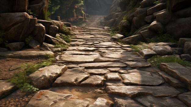 Foto fondo de piedra del camino