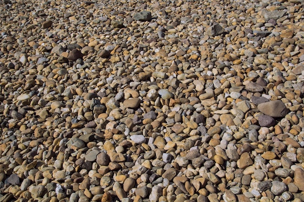 Fondo de piedra guijarro exterior.