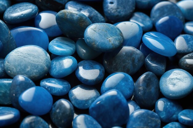 Fondo de piedras azul transparente