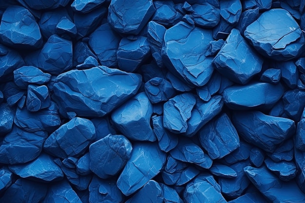 Con fondo de piedras de guijarros con tonos azules