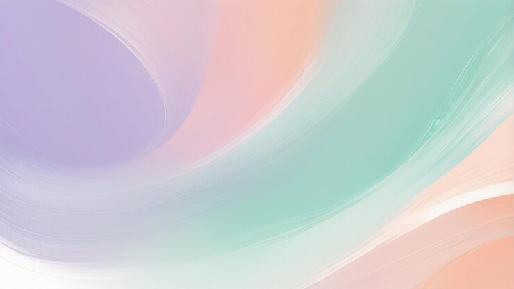 fondo de pincel abstracto minimalista con tonos pastel suaves como verde menta lavanda y melocotón
