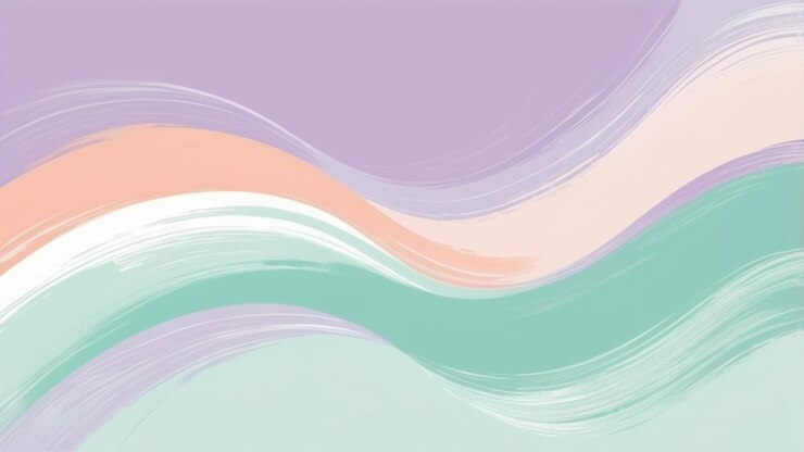 fondo de pincel abstracto minimalista con tonos pastel suaves como verde menta lavanda y melocotón