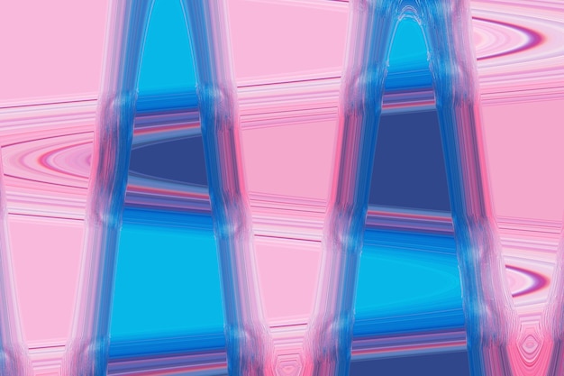 Fondo pintado de azul y rosa acrílico abstracto Textura de arte fluido