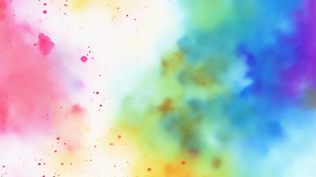 Fondo pintado a mano de pintura de acuarela abstracta colorida