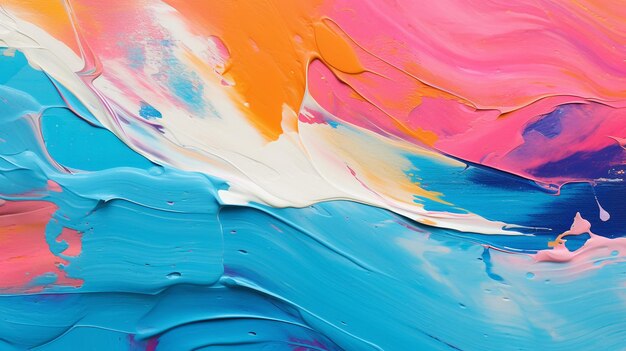 Fondo de pintura acrílica de colores abstractos Pintura acrílico en lienzo Fragmento de una obra de arte