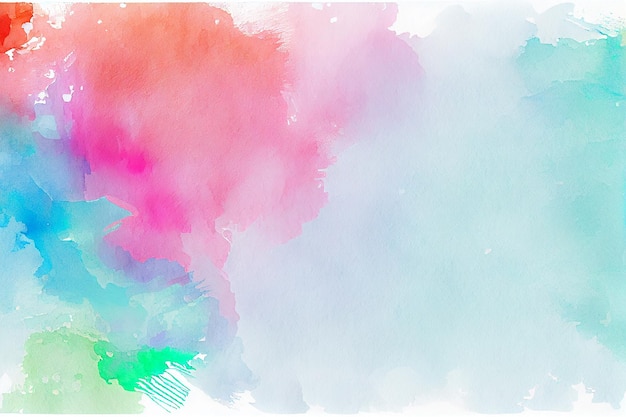 Fondo de pintura de acuarela abstracta para diseño y banner de acuarela de texto IA generativa